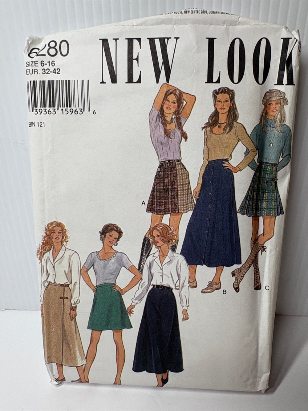 Simplicity 90s Women's A-Line & Full Skirt Pattern 6280 sizes 6-16